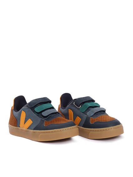 Veja SMALL V-10 SUEDE CALIF_OURO_NATURAL SNEAKERS