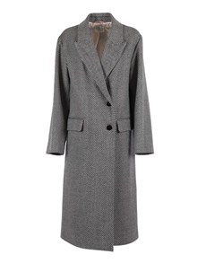 FORTE FORTE chevron wool coat