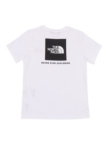 THE NORTH FACE KIDS TEEN BOX NSE REGULAR SS TEE TNF WHITE