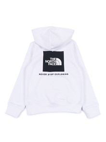 THE NORTH FACE KIDS TEEN BOX NSE REGULAR HOODIE TNF WHITE/TNF BLACK