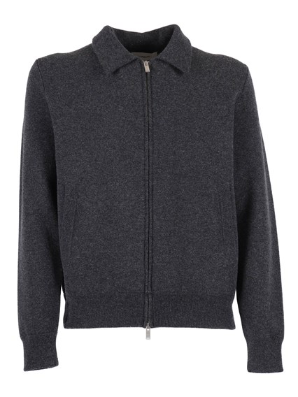 Lardini DOUBLE KNITTED BOMBER JACKET