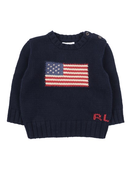 POLO RALPH LAUREN FLAG CN SWTR-TOPS-SWEATER