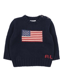 POLO RALPH LAUREN FLAG CN SWTR-TOPS-SWEATER