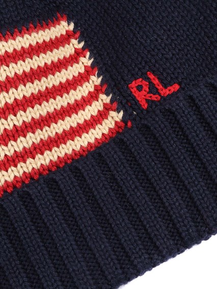 POLO RALPH LAUREN SWEATER-HAT