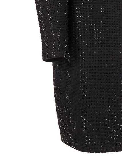 Michael Kors RHINESTONE LS MINI DRESS