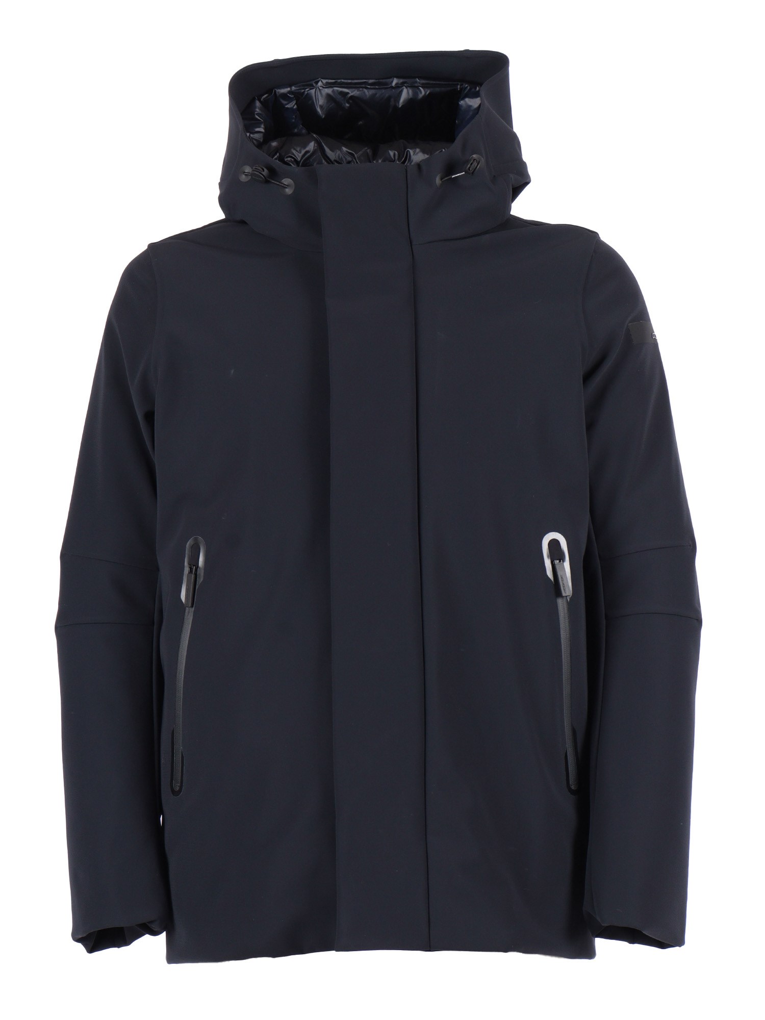Rrd Lightweight Polyamide Blend Jacket With High Collar And Front Zip Closure In Black