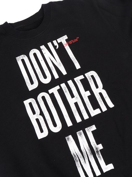 OFF WHITE KIDS QUOTE CREWNECK BLACK - RED