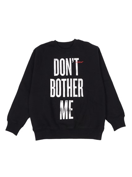 OFF WHITE KIDS QUOTE CREWNECK BLACK - RED