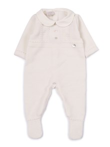 Paz Rodriguez KNIT NEWBORN ROMPER "PAZ OI 25-26"