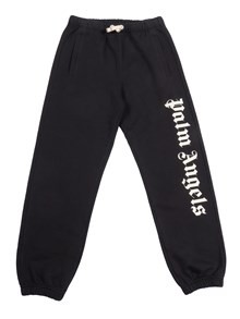 PALM ANGELS KIDS CLASSIC OVERLOGO SWEAT PANT BLACK OFF WH