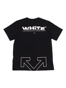 OFF WHITE KIDS TYPE LOGO TEE S/S BLACK - WHITE
