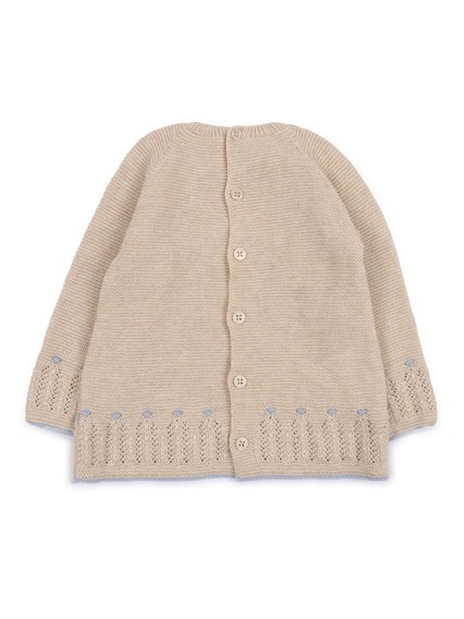 Paz Rodriguez KNIT NEWBORN SWEATER "ALEGRIA"
