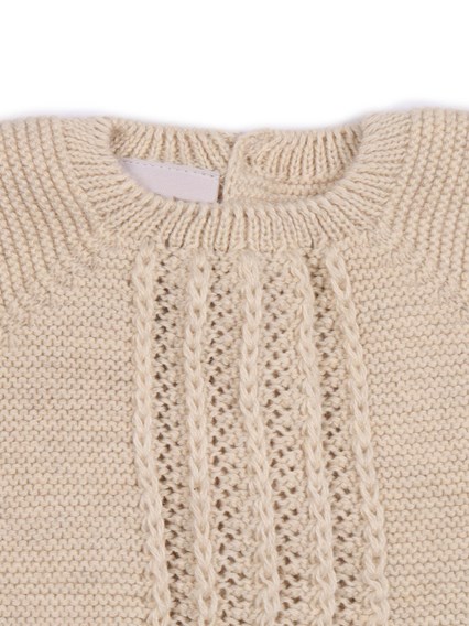 Paz Rodriguez KNIT NEWBORN SWEATER "ALEGRIA"
