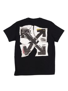 OFF WHITE KIDS ARROW COLLAGE TEE S/S BLACK - WHITE