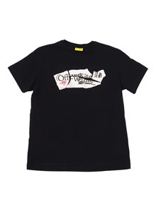 OFF WHITE KIDS ARROW COLLAGE TEE S/S BLACK - WHITE