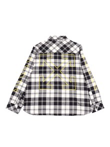 OFF WHITE KIDS BOOKISH DIAG FLAN SHIRT L/S BLACK - YELL