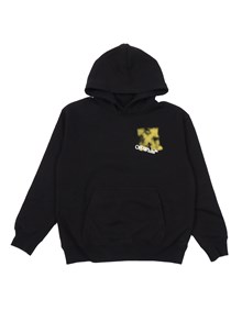 OFF WHITE KIDS ARROW SPRAY HOODIE BLACK - YELLOW