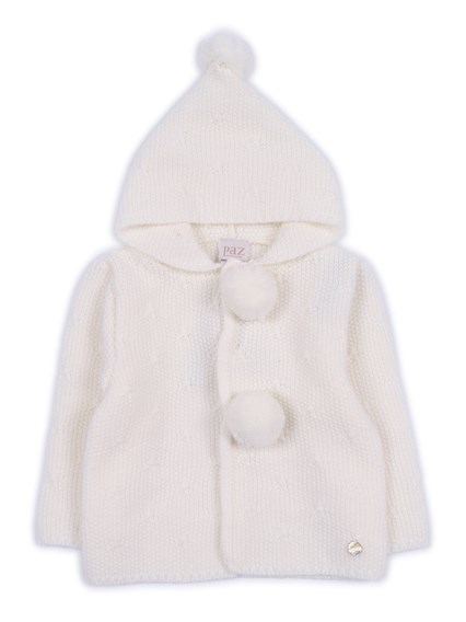 Paz Rodriguez KNIT NEWBORN COAT "SEMILLA"