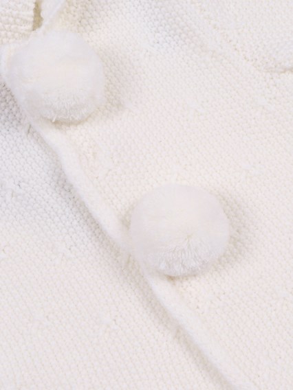 Paz Rodriguez KNIT NEWBORN COAT "SEMILLA"