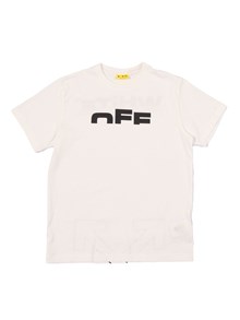 OFF WHITE KIDS TYPE LOGO TEE S/S WHITE - BLACK