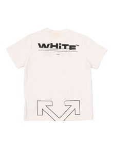 OFF WHITE KIDS TYPE LOGO TEE S/S WHITE - BLACK