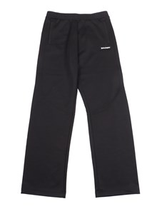 PALM ANGELS KIDS PA  CUT TRACK  PANT BLACK - OFF WHITE