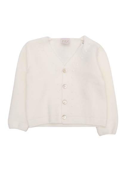Paz Rodriguez KNIT NEWBORN CARDIGAN "ESENCIAL"