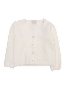 Paz Rodriguez KNIT NEWBORN CARDIGAN "ESENCIAL"