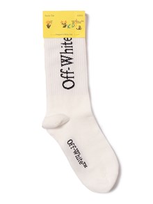 OFF WHITE KIDS BOOKISH LONG SOCKS WHITE - BLACK