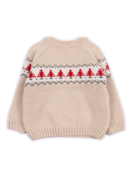 Paz Rodriguez KNIT NEWBORN PULLOVER "ACEBO"