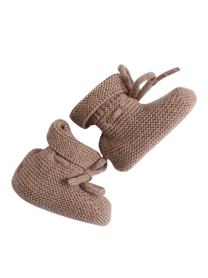 Paz Rodriguez KNIT NEWBORN BOOTIES "ESENCIAL"