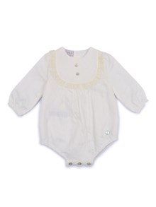 Paz Rodriguez WOVEN NEWBORN ROMPER "PAZ OI 25-26"
