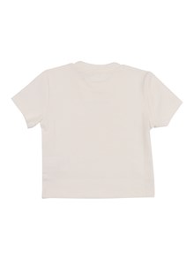 PALM ANGELS KIDS LOGO RIB BABY TEE S/S OFF WHITE - BLACK