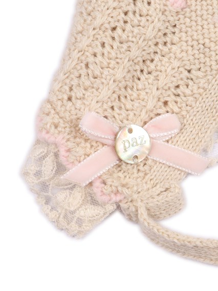 Paz Rodriguez KNIT NEWBORN BONNET "ALEGRIA"