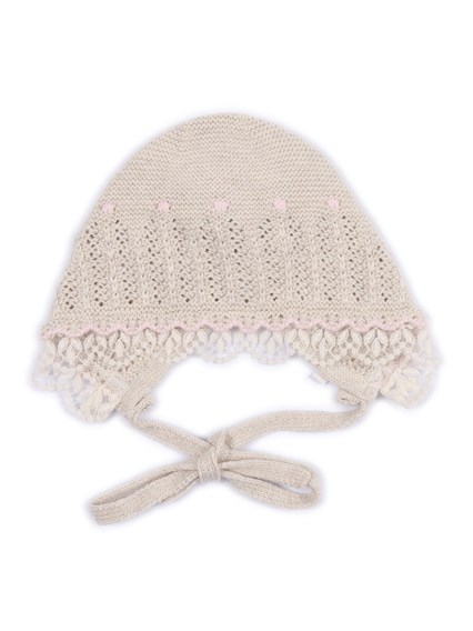Paz Rodriguez KNIT NEWBORN BONNET "ALEGRIA"
