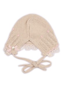 Paz Rodriguez KNIT NEWBORN BONNET "ALEGRIA"