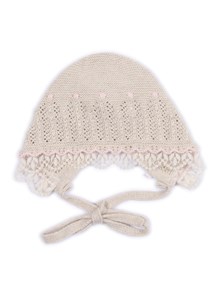 Paz Rodriguez KNIT NEWBORN BONNET "ALEGRIA"