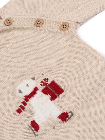 Paz Rodriguez KNIT NEWBORN SWEATER "ACEBO"