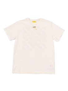 OFF WHITE KIDS DIAGS SPLAT TEE S/S WHITE - YELLOW
