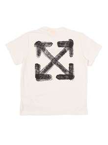 OFF WHITE KIDS ARROW SPONGE TEE S/S WHITE - BLACK