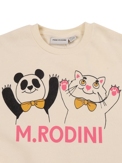 MINI RODINI Panda & cat sweatshirt