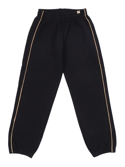 MINI RODINI Plain piping sweatpants