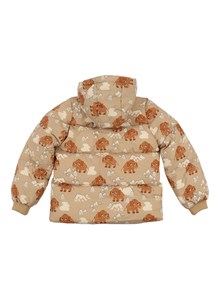 MINI RODINI Mammoths hooded puffer jacket