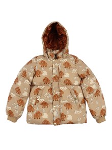 MINI RODINI Mammoths hooded puffer jacket