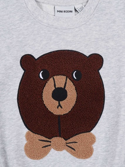 MINI RODINI Bear chenille sweatshirt