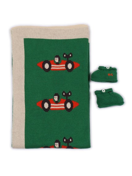 Bobo Choses Race Car knitted gift set