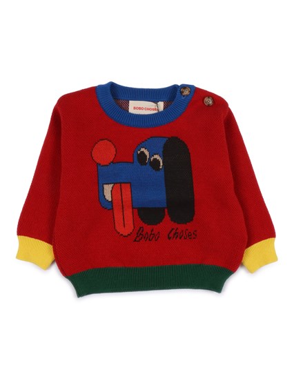 Bobo Choses Doggy Mate jacquard jumper