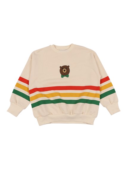 MINI RODINI Bear stripe sweatshirt