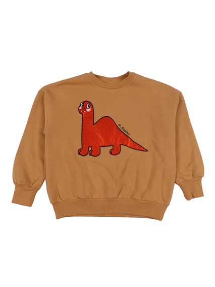 MINI RODINI Dino application red sweatshirt