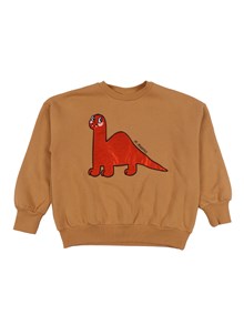 MINI RODINI Dino application red sweatshirt